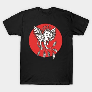 Phoenix Pegasus Unicorn — Inktober Unicorn illustration series T-Shirt